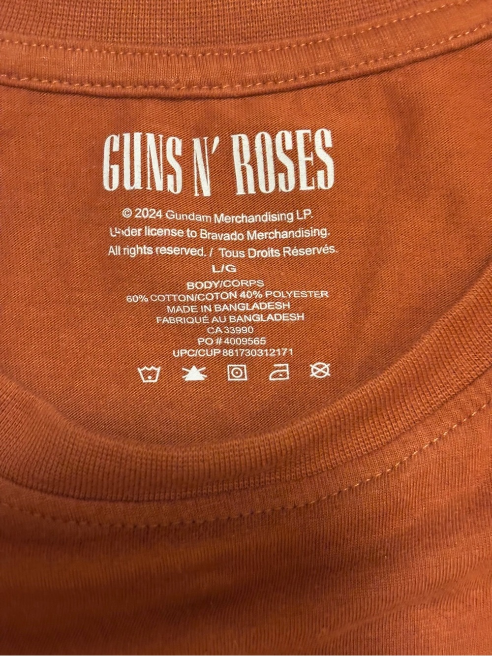 🍁GUNS & ROSES Graphic Band Tee in Rust - Picture 6 of 7
